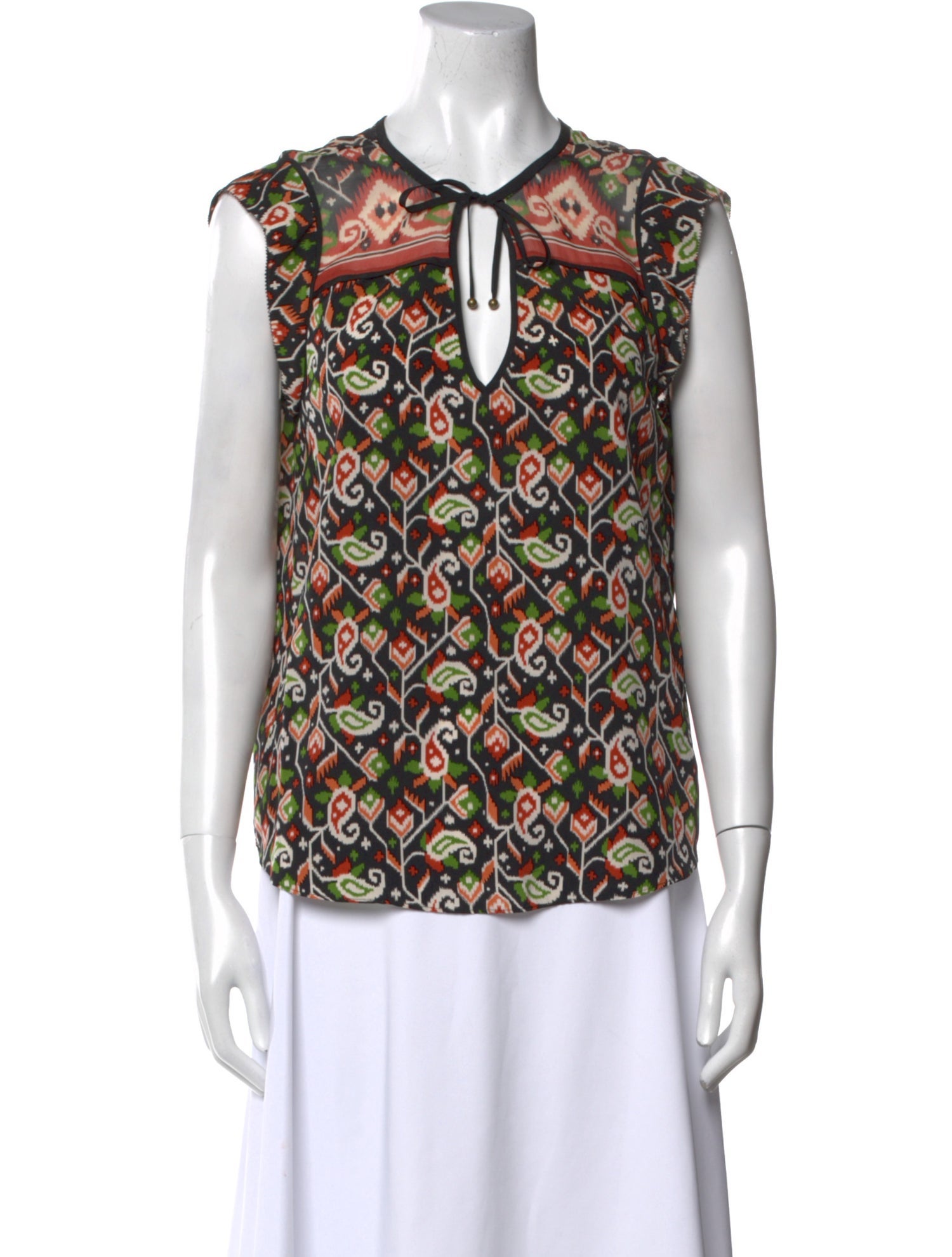 Veronica Beard Silk Printed Blouse