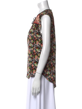 Veronica Beard Silk Printed Blouse