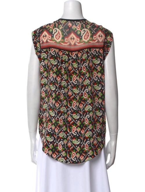 Veronica Beard Silk Printed Blouse