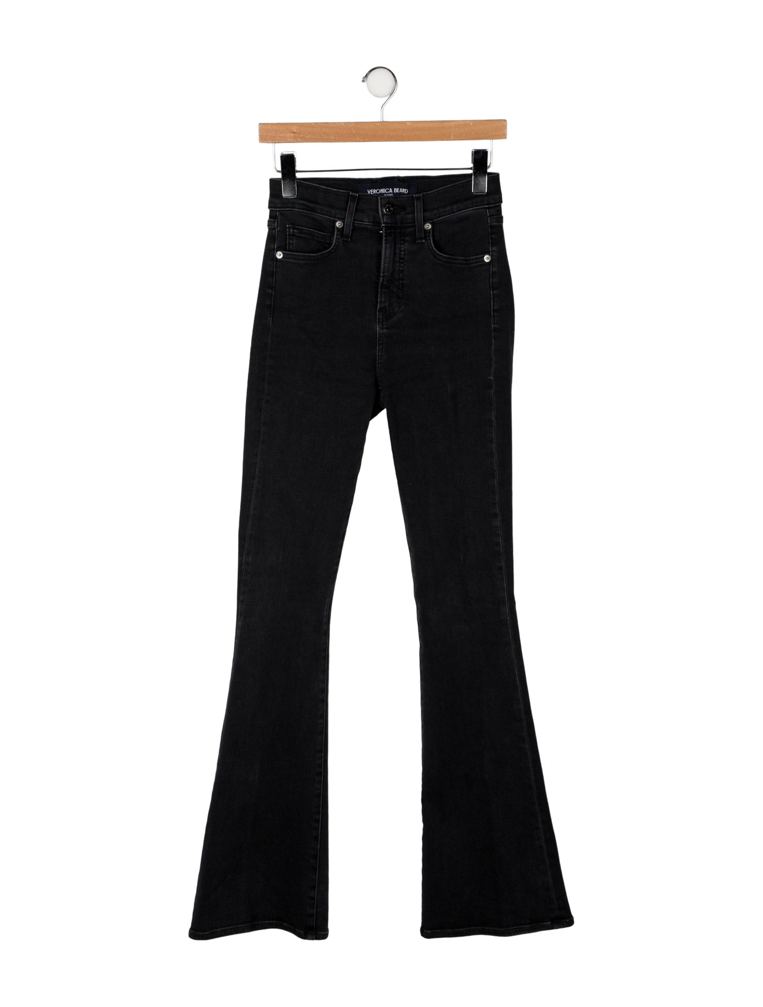 Veronica Beard Mid-Rise Wide Leg Jeans