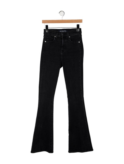 Veronica Beard Mid-Rise Wide Leg Jeans
