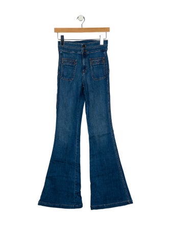 Veronica Beard Mid-Rise Flared Jeans