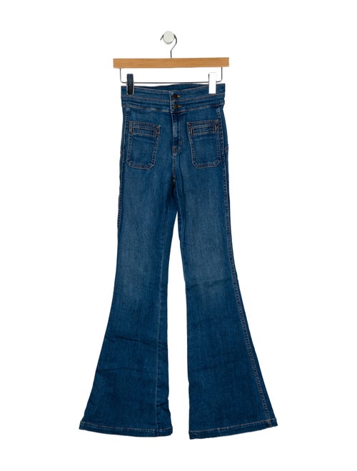 Veronica Beard Mid-Rise Flared Jeans