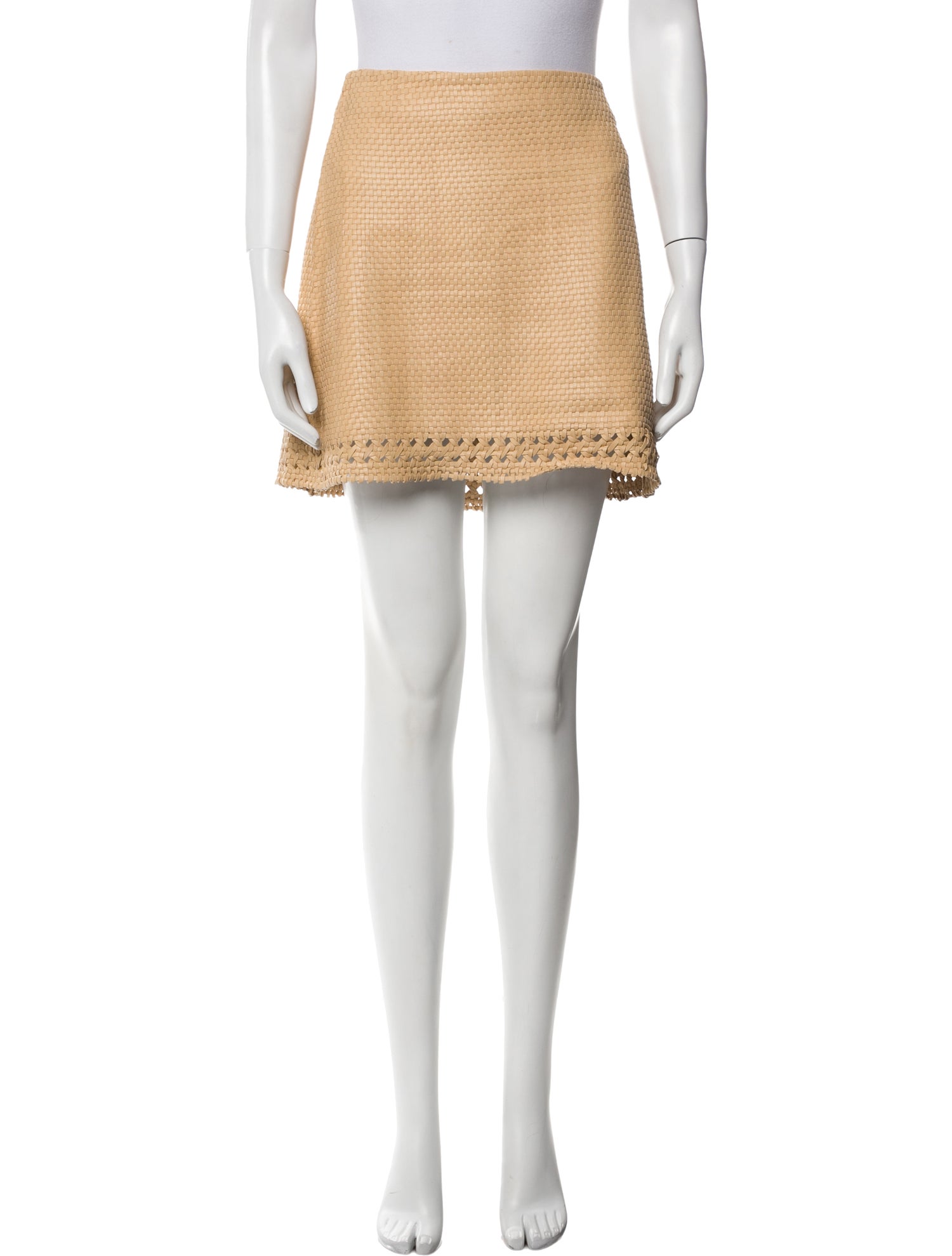 Veronica Beard Leather Mini Skirt w/ Tags