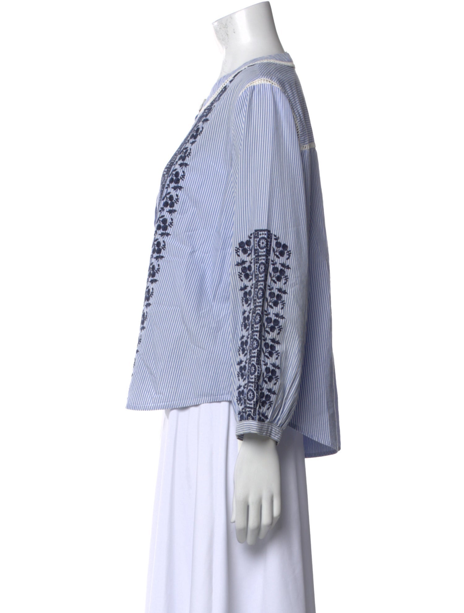 Veronica Beard Printed Scoop Neck Blouse