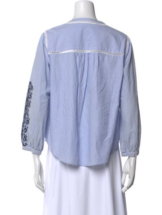 Veronica Beard Printed Scoop Neck Blouse