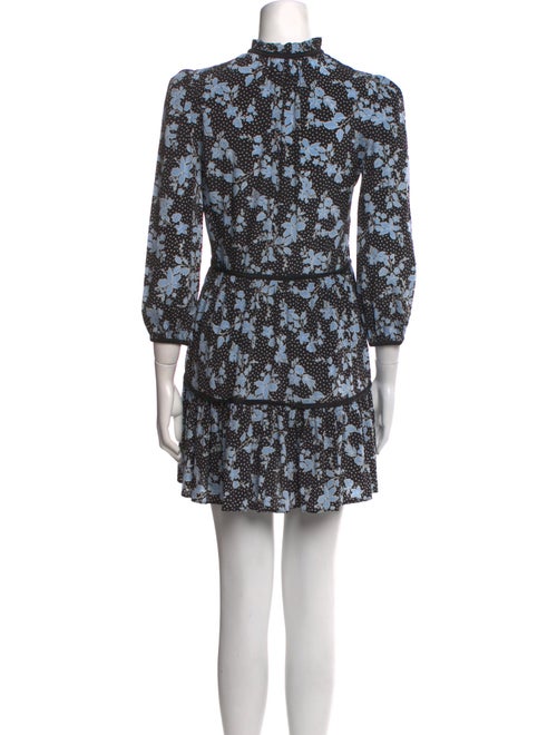 Veronica Beard Floral Print Mini Dress