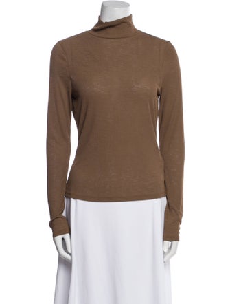Veronica Beard Turtleneck Long Sleeve Top