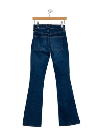 Veronica Beard Mid-Rise Wide Leg Jeans