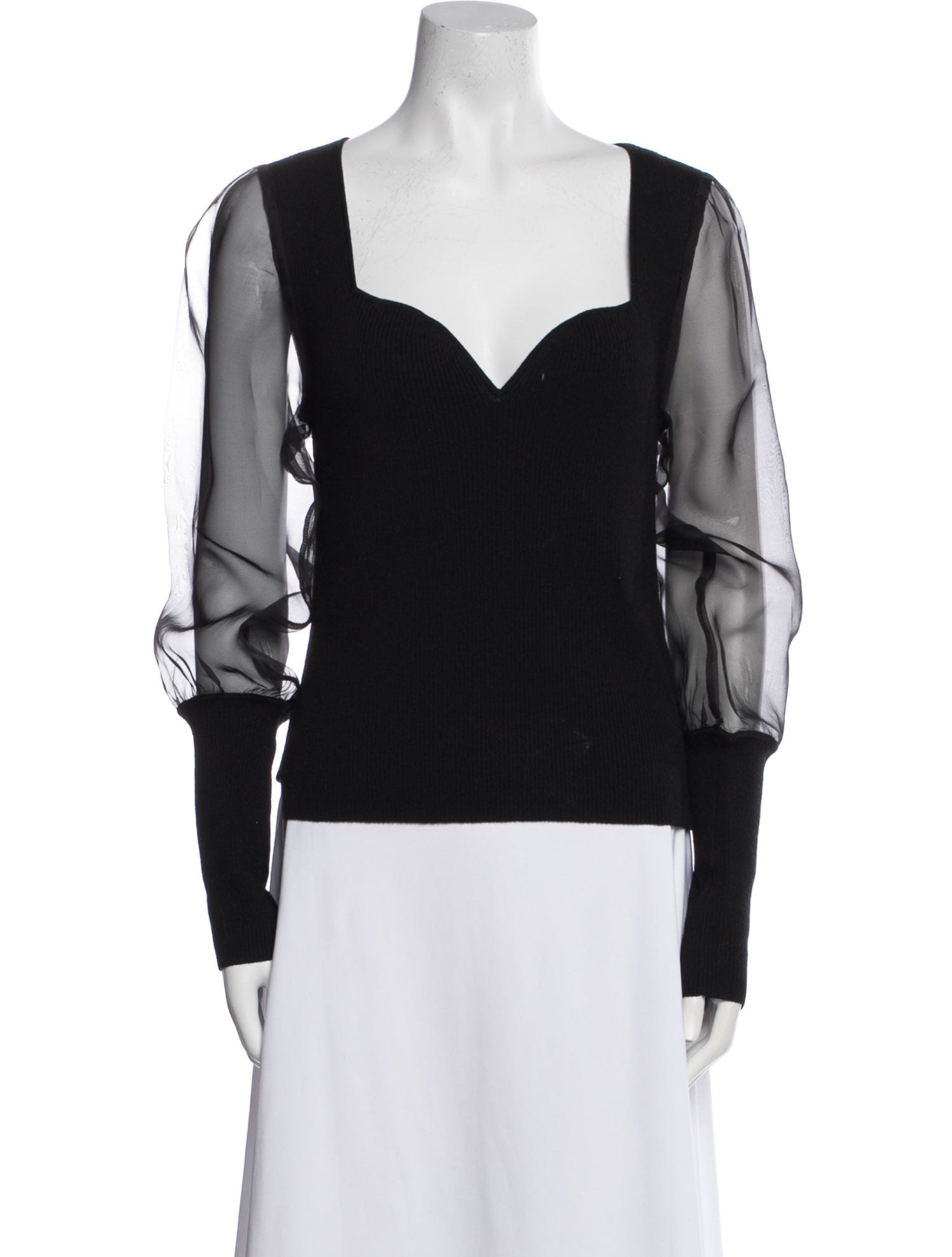 Veronica Beard Merino Wool V-Neck Top w/ Tags