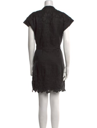 Veronica Beard V-Neck Mini Dress