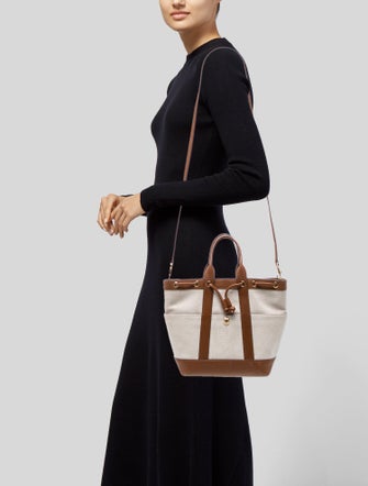 Veronica Beard Canvas Bucket Bag