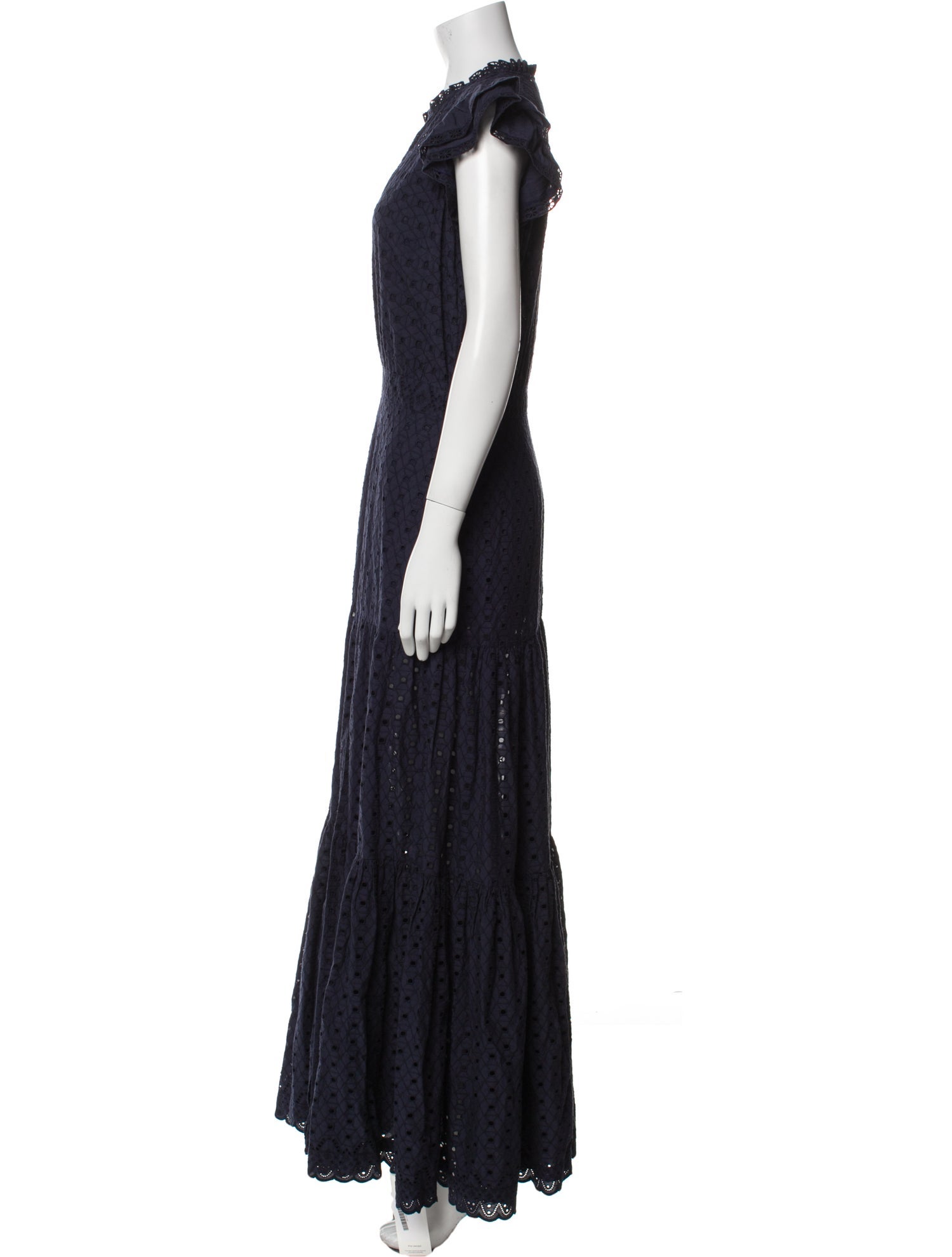 Veronica Beard V-Neck Long Dress