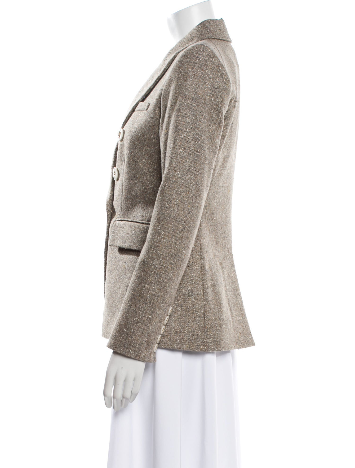 Veronica Beard Wool Printed Blazer