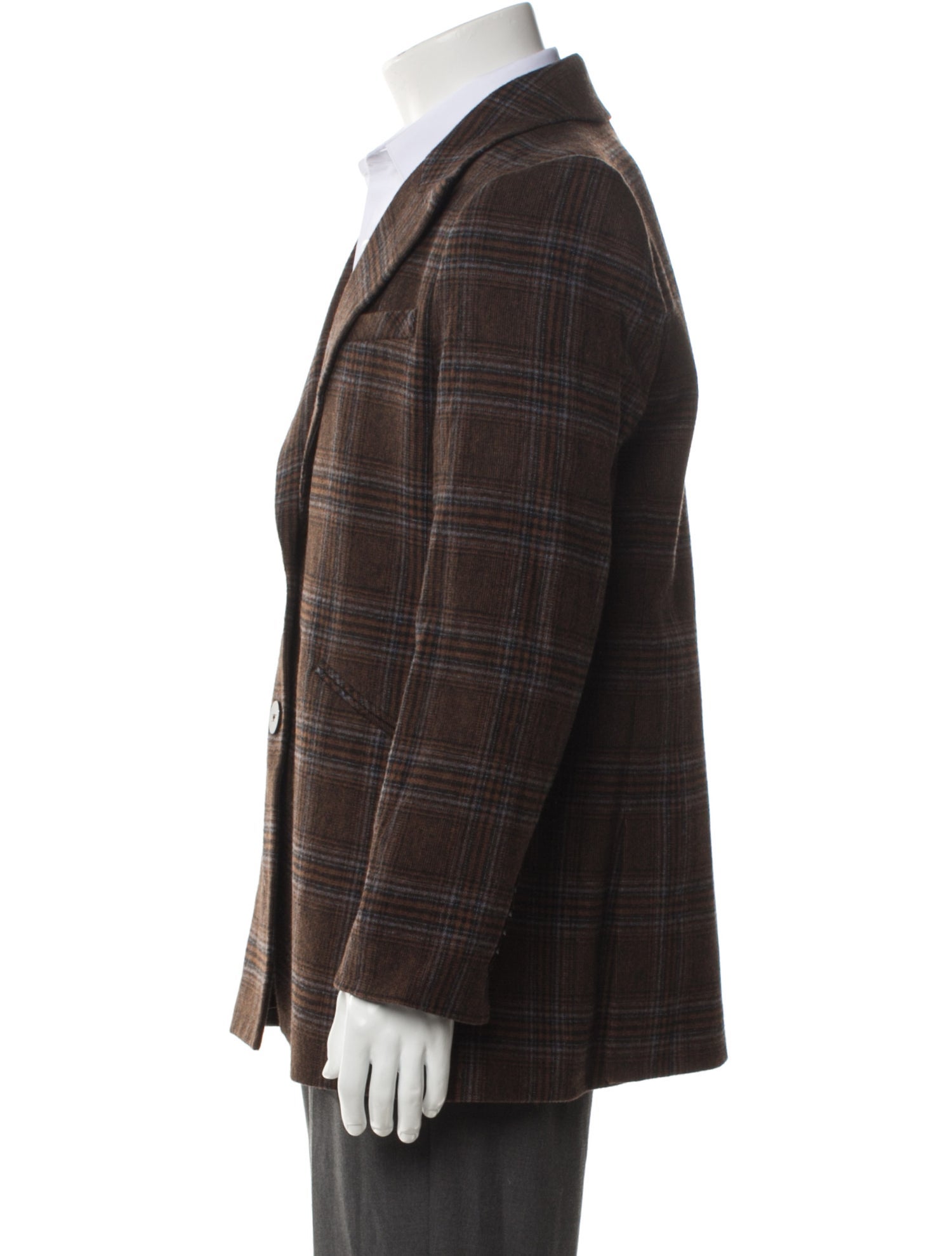 Veronica Beard Wool Plaid Print Peacoat w/ Tags