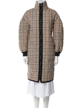 Veronica Beard Plaid Print Coat