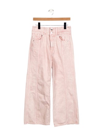 Veronica Beard High-Rise Wide Leg Jeans
