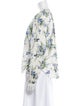 Veronica Beard Floral Print Crew Neck Blouse
