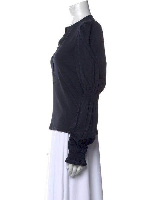 Veronica Beard V-Neck Long Sleeve Top