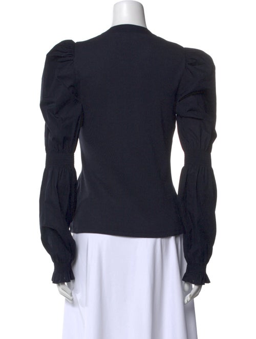 Veronica Beard V-Neck Long Sleeve Top