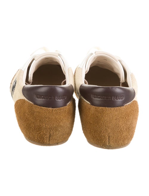 Veronica Beard Suede Colorblock Pattern Sneakers