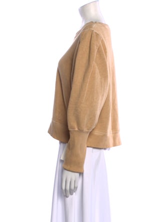 Veronica Beard Scoop Neck Long Sleeve Sweatshirt