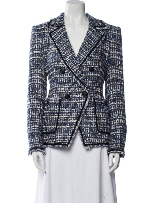Veronica Beard Plaid Print Blazer