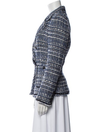 Veronica Beard Plaid Print Blazer