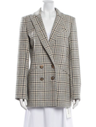 Veronica Beard Plaid Print Blazer