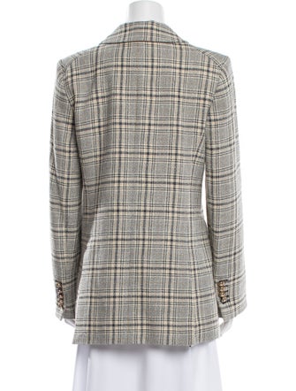Veronica Beard Plaid Print Blazer