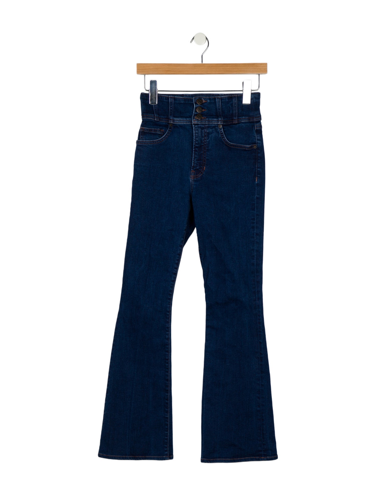Veronica Beard High-Rise Wide Leg Jeans