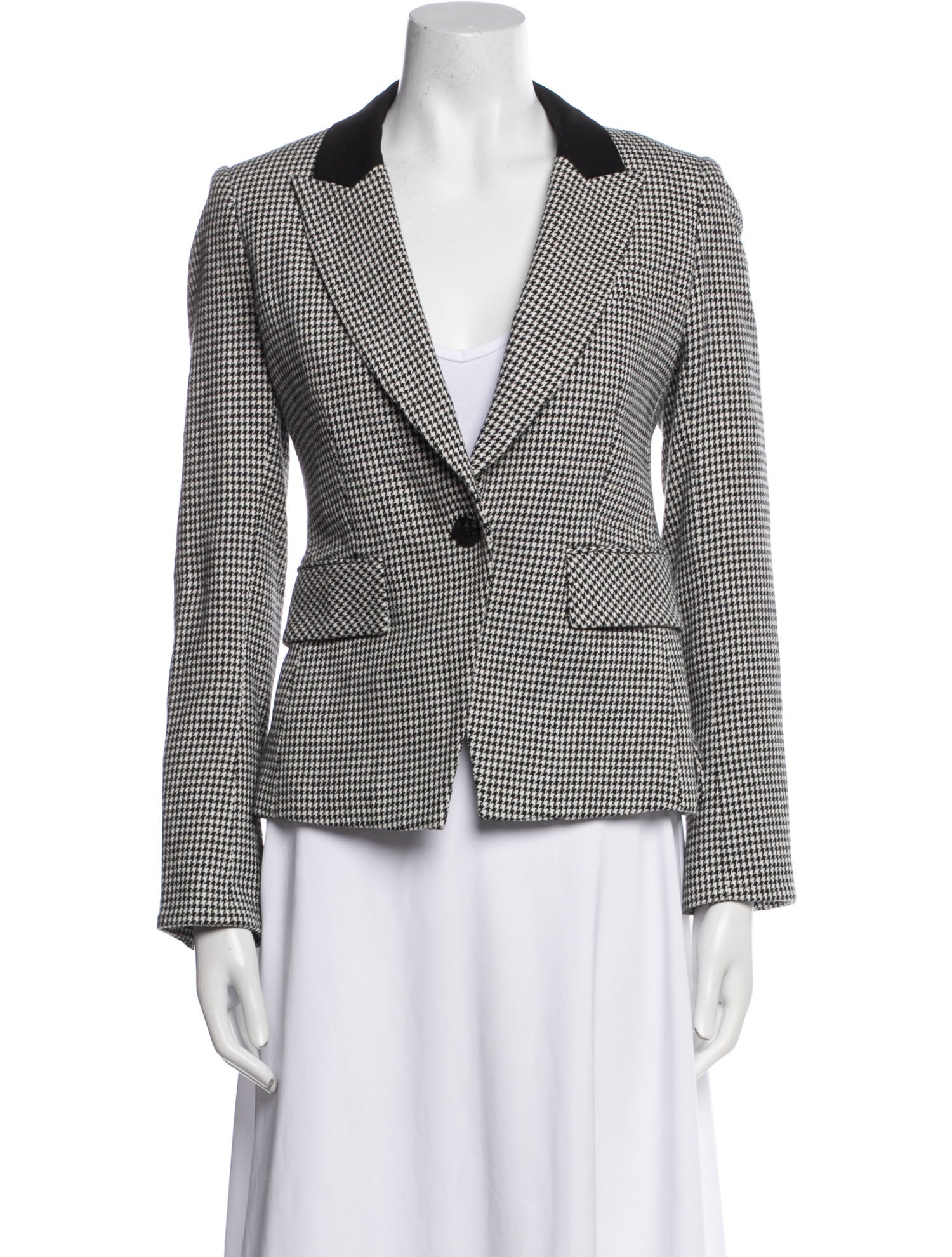 Veronica Beard Houndstooth Print Blazer