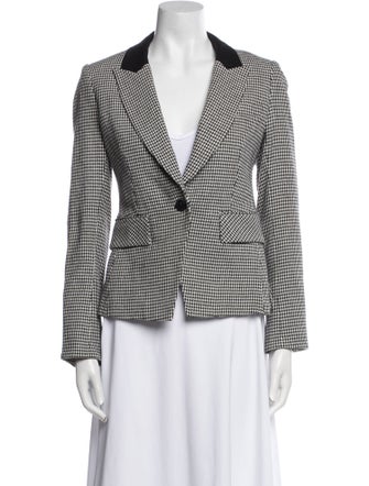 Veronica Beard Houndstooth Print Blazer