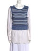 Veronica Beard Striped Scoop Neck Tunic