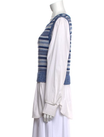 Veronica Beard Striped Scoop Neck Tunic