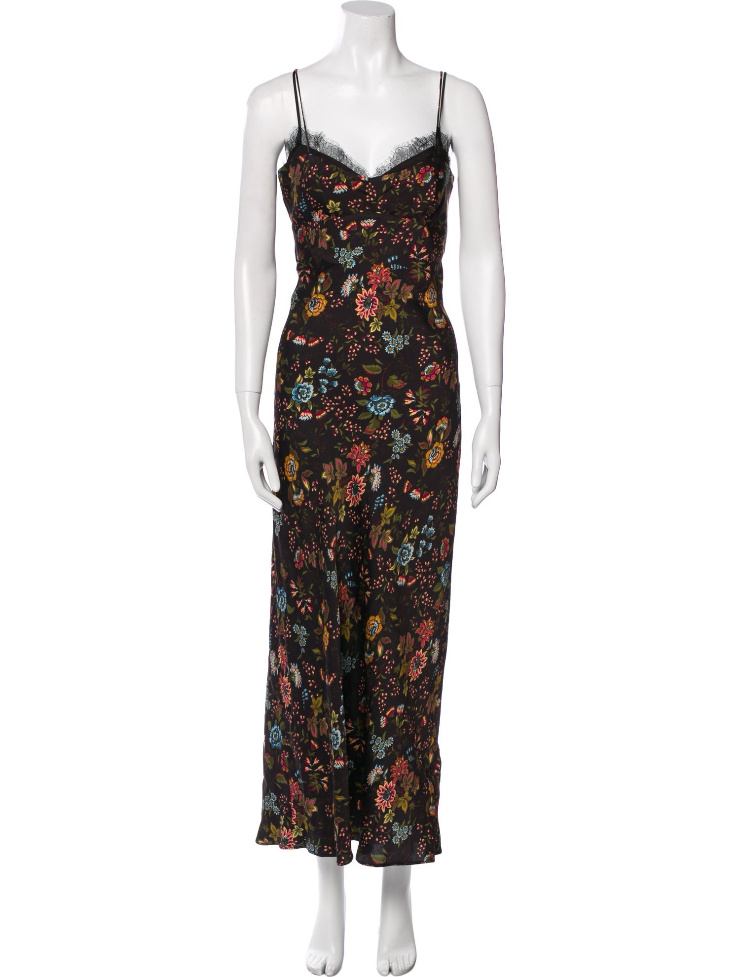 Veronica Beard Floral Print Long Dress