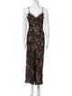 Veronica Beard Floral Print Long Dress