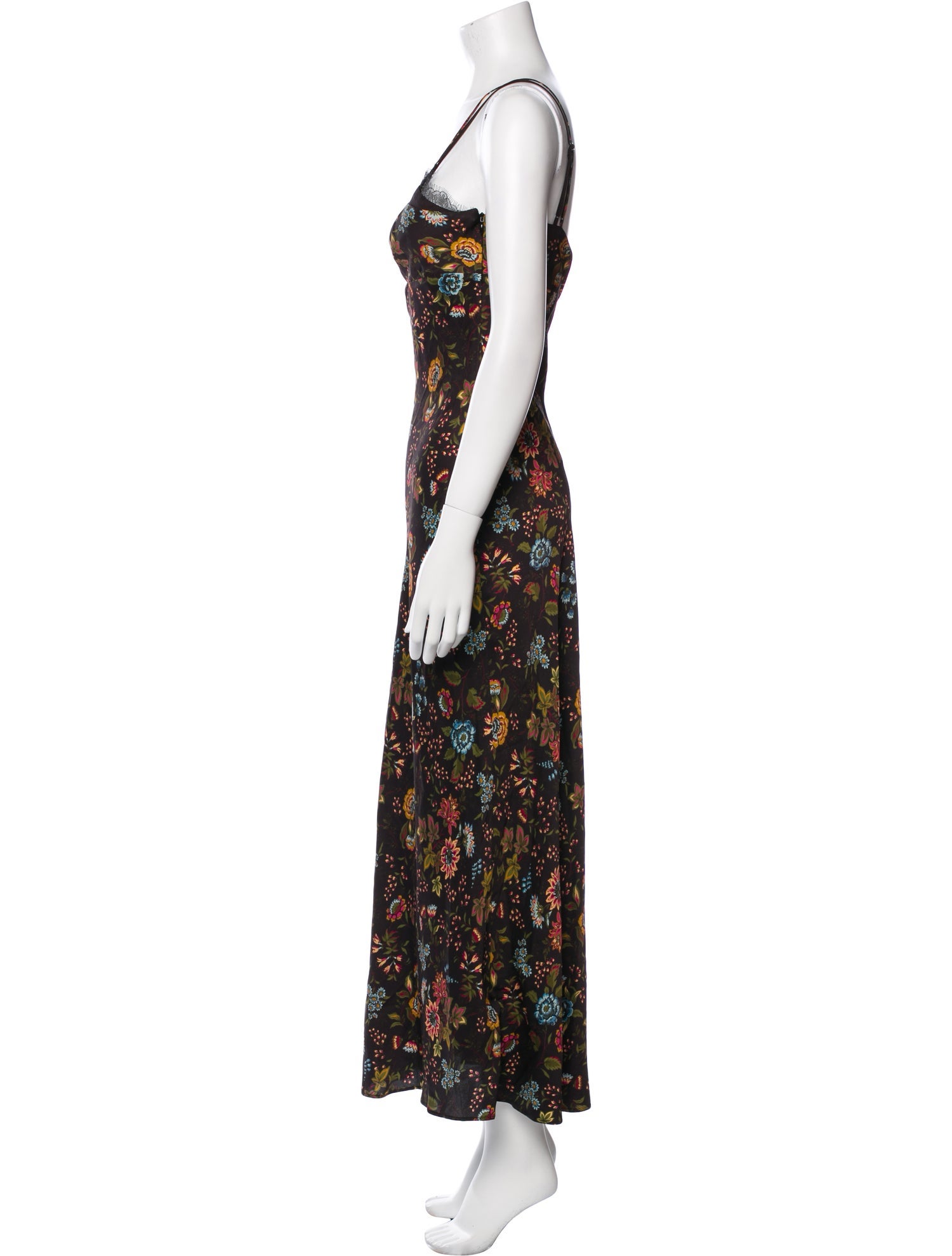 Veronica Beard Floral Print Long Dress