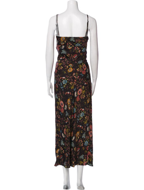 Veronica Beard Floral Print Long Dress