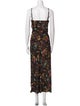 Veronica Beard Floral Print Long Dress