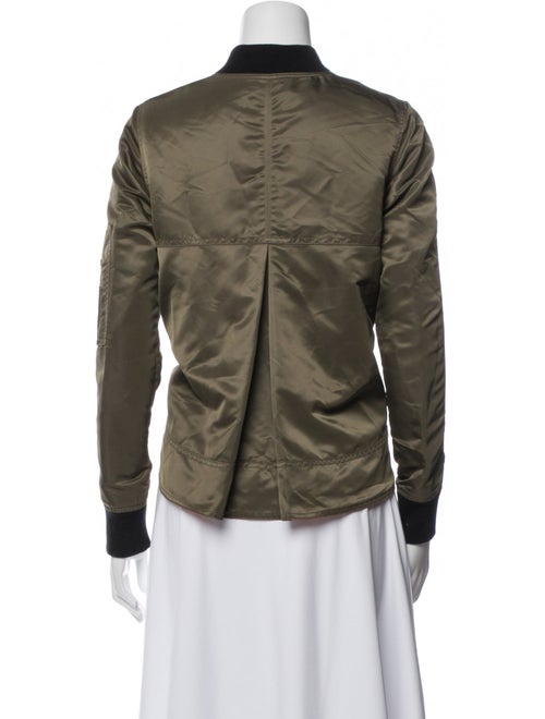 Veronica Beard Nylon Graphic Print Bomber Jacket