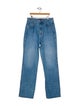 Veronica Beard High-Rise Straight Leg Jeans