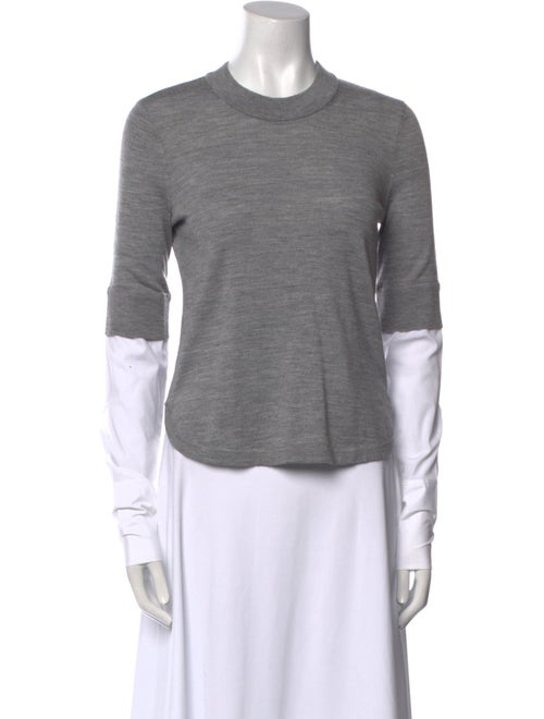 Veronica Beard Merino Wool Crew Neck Top