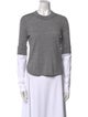 Veronica Beard Merino Wool Crew Neck Top