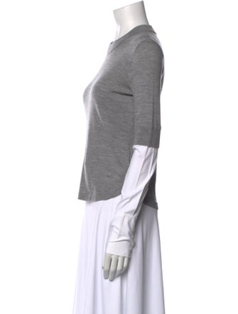 Veronica Beard Merino Wool Crew Neck Top