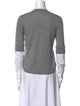 Veronica Beard Merino Wool Crew Neck Top