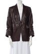 Veronica Beard Lamb Leather Blazer