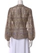 Veronica Beard Linen Paisley Print Blouse