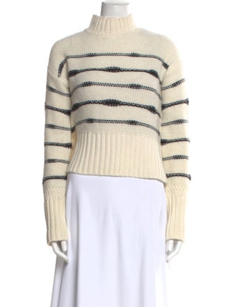 Veronica Beard Wool Striped Sweatshirt