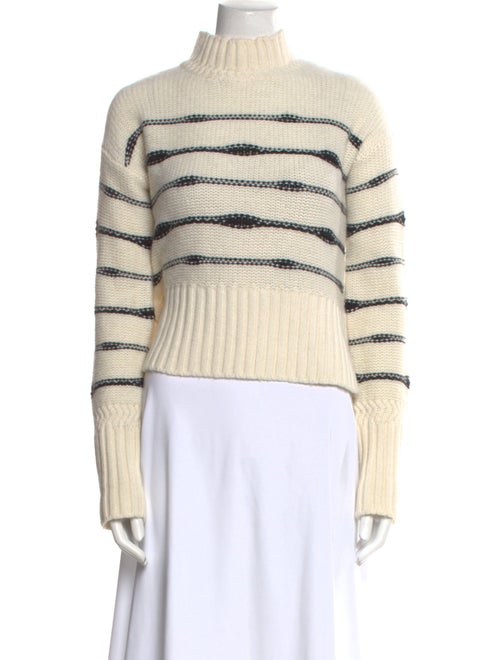Veronica Beard Wool Striped Sweatshirt